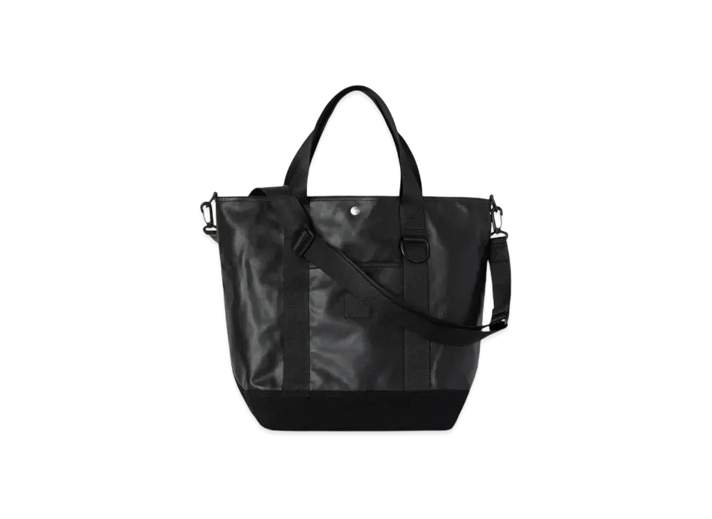 Carhartt WIP Leather Canvas Tote "Black"