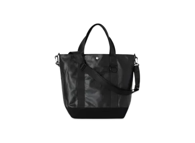 Carhartt WIP Leather Canvas Tote "Black"
