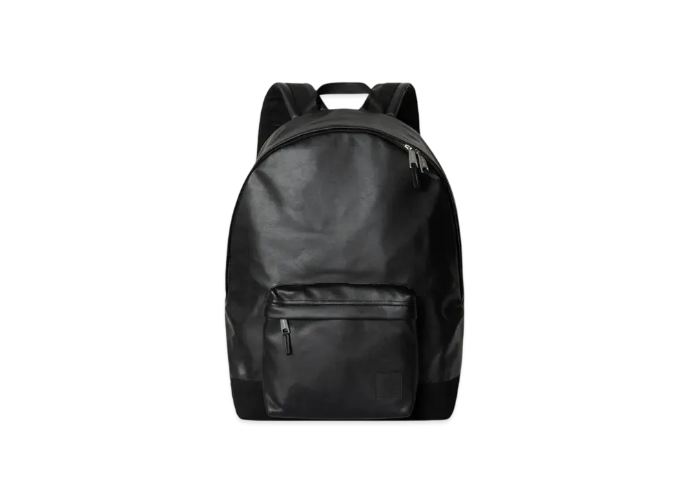 Carhartt WIP Leather Canvas Backpack "Black"