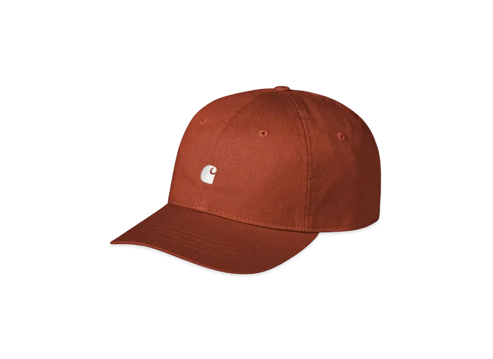 Carhartt WIP Madison Logo Cap "Vermillion / White"