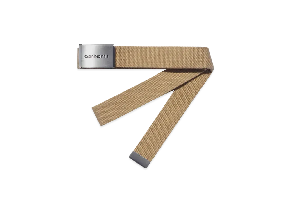 Carhartt WIP Clip Belt Chrome "Dusty H Brown"