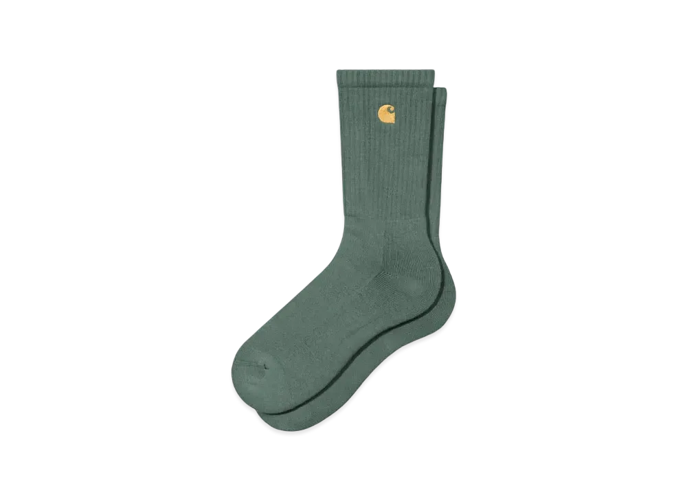 Carhartt WIP Chase Socks "Silver Pine / Gold"