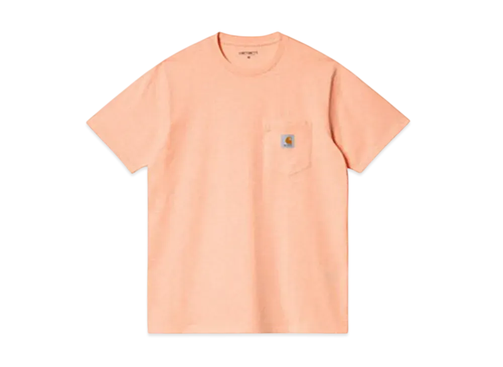 Carhartt WIP T-Shirt Short Sleeve S/S Pocket T-Shirt Men'S Women'S "Grapefruit Heather"