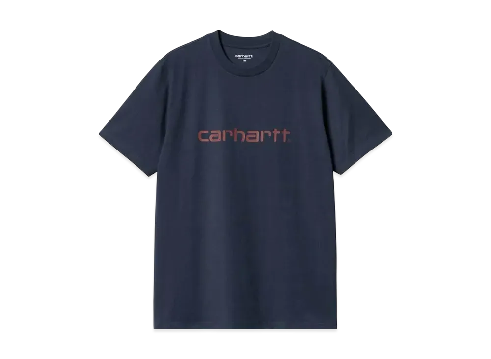 Carhartt WIP Short Sleeve Script T-Shirt "Air Force Blue/Malbec"