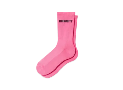 Carhartt WIP Industry Socks "Lumo Pink Black"