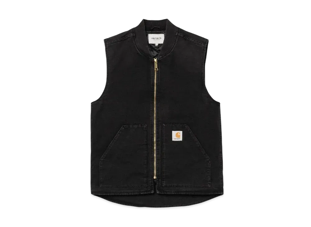 Carhartt WIP Classic Vest "Black(Stone Canvas)"