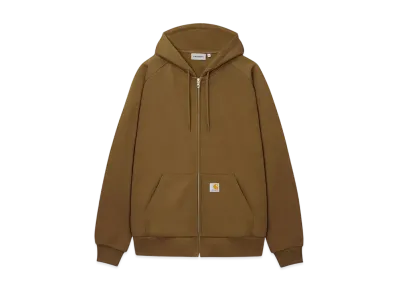 Carhartt WIP Hooded Square Label Jacket "Coffee Liqueur"
