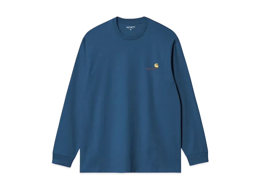 Carhartt WIP L/S American Script T-Shirt "Sodalite"