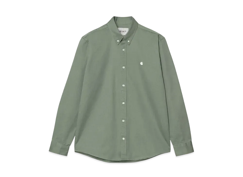 Carhartt WIP L/S Madison Shirt "Park/White"