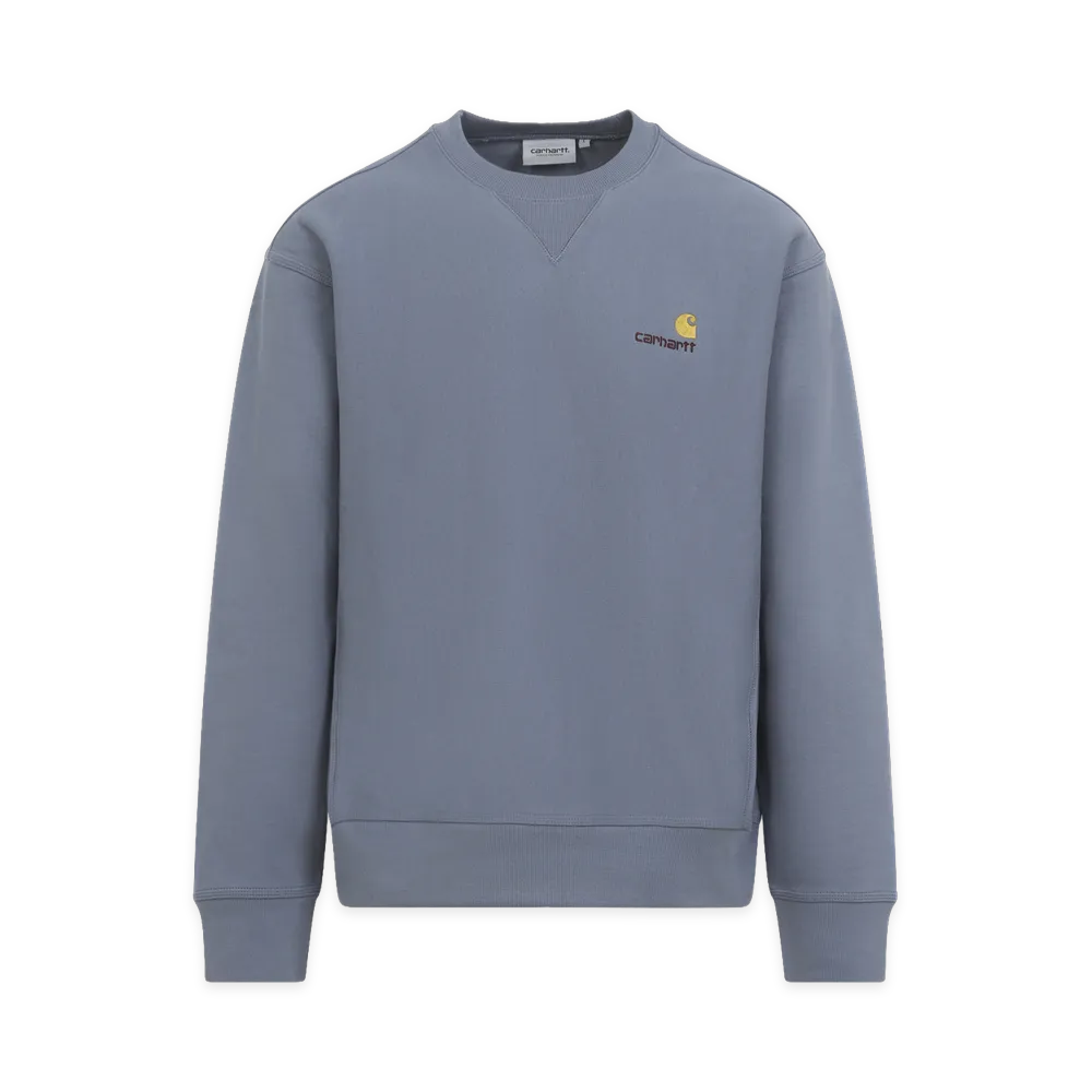 Carhartt WIP Shady American Script Sweatshirt "Blue"