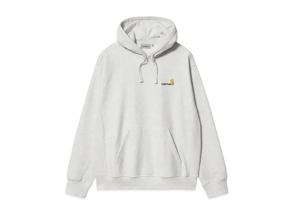 Carhartt WIP Hooded American Script Sweat "Ash Heather"