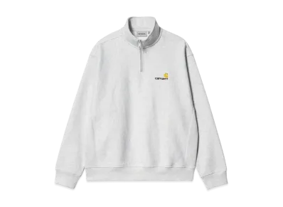 Carhartt WIP Half Zip American Script Sweat "Ash Heather"
