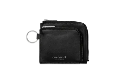 Carhartt WIP Double Vegas Zip Wallet "Black/Silver"