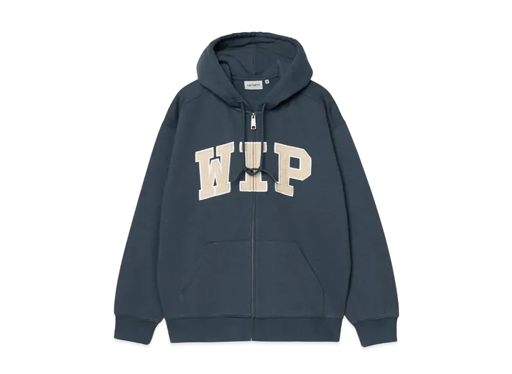 Carhartt WIP Hooded Wip Sweat Jacket "Dusky Blue(Stone Washed)"