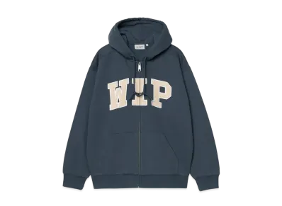 Carhartt WIP Hooded Wip Sweat Jacket "Dusky Blue(Stone Washed)"