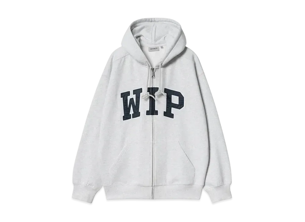 Carhartt WIP Hooded Wip Sweat Jacket "Ash Heather(Stone Washed)"