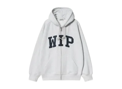 Carhartt WIP Hooded Wip Sweat Jacket "Ash Heather(Stone Washed)"