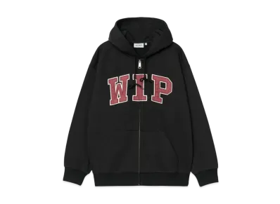 Carhartt WIP Hooded Wip Sweat Jacket "Black(Stone Washed)"