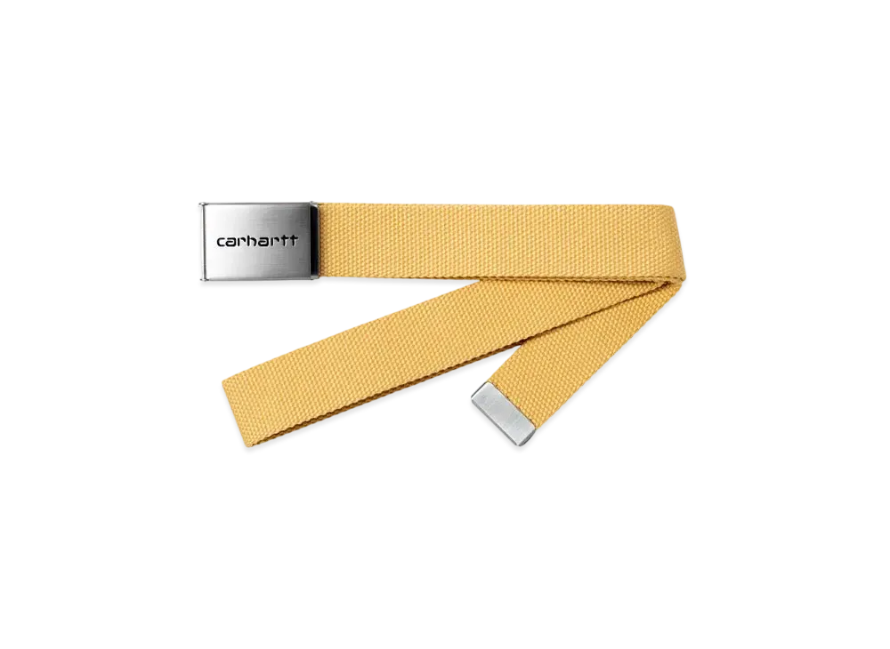 Carhartt WIP Clip Belt Chrome "Air Yellow"