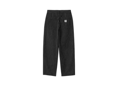 Carhartt WIP W' Hendry Pant "Seaton Stripe Black/Wax(Rinsed)"