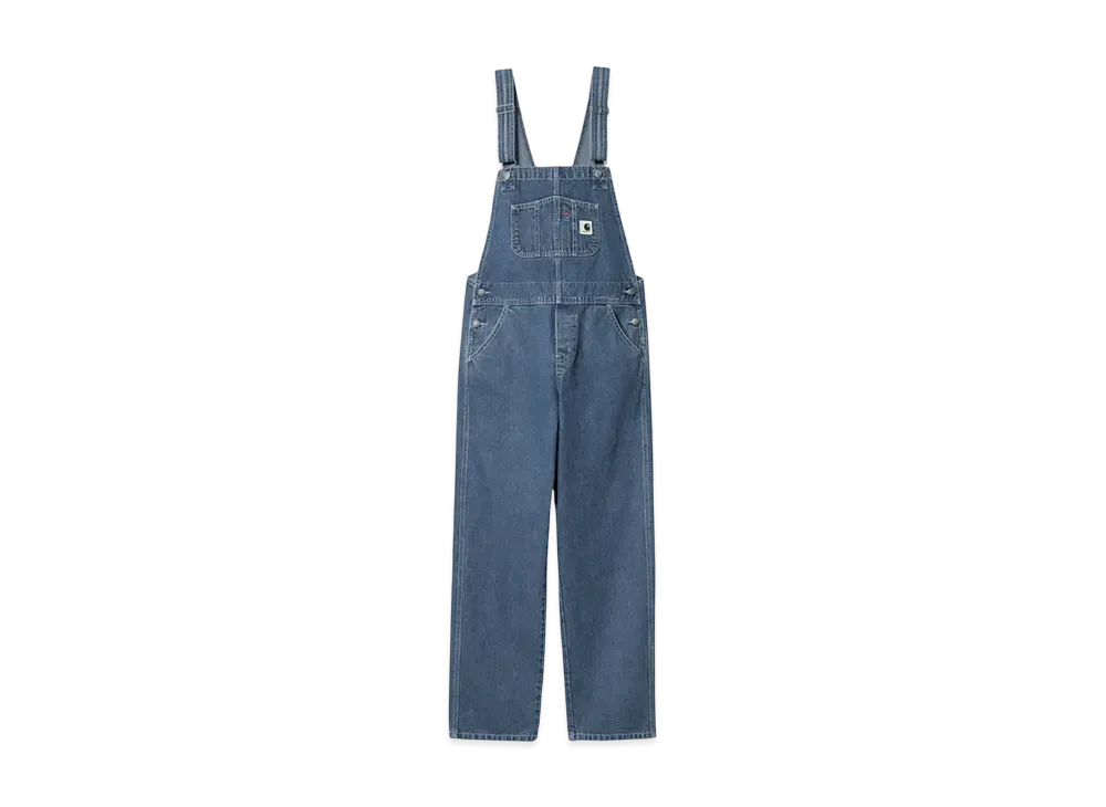 Carhartt WIP W' Bib Overall Straight "Blue(Stone Washed)"