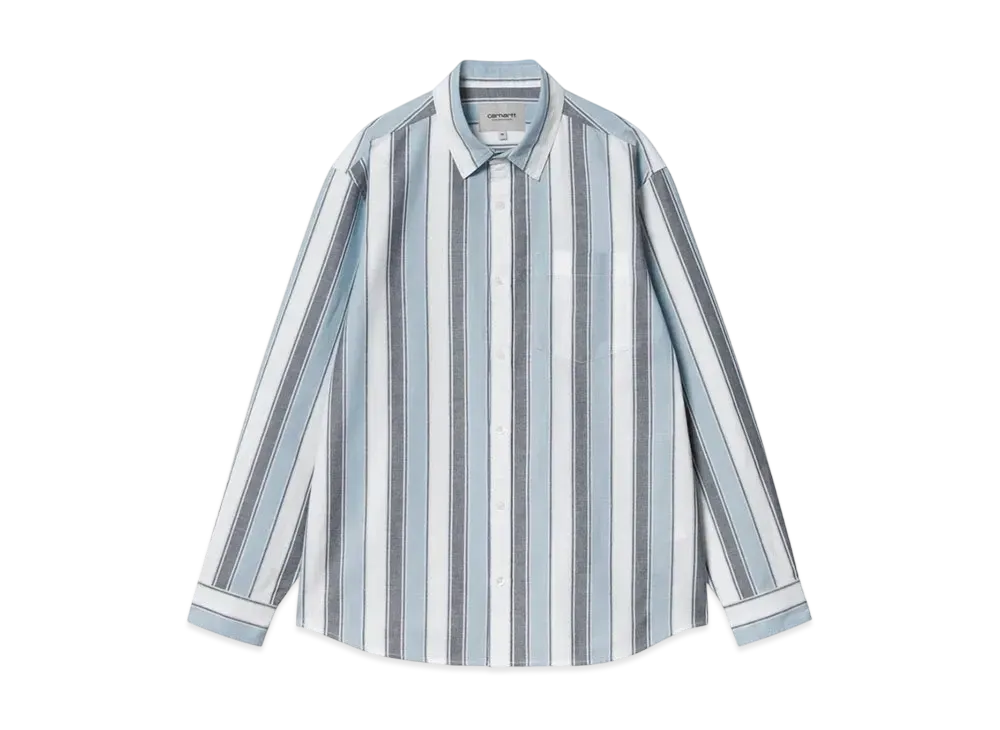 Carhartt WIP L/S Kendricks Shirt "Kendricks Stripe Blue"