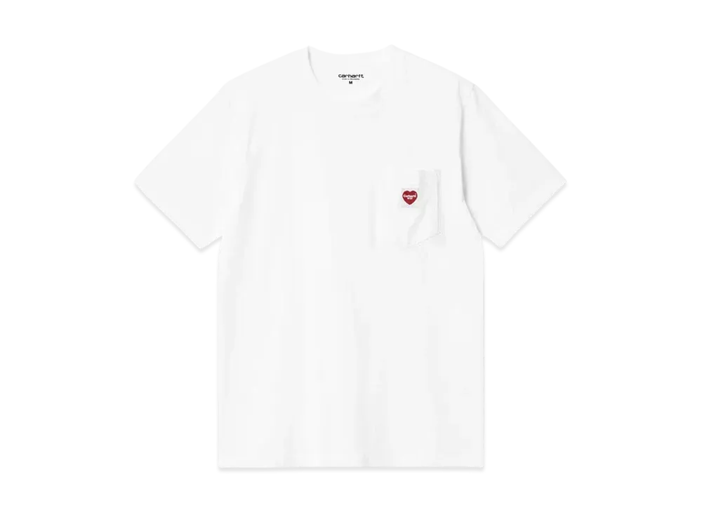 Carhartt WIP S/S Pocket Heart T-Shirt "White/Red"