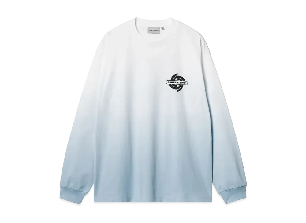 Carhartt WIP L/S Light Work T-Shirt "White/Bluebird(Dip Dye)"