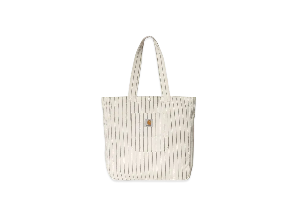 Carhartt WIP Hendry Tote "Seaton Stripe Wax/Dark Navy(Rinsed)"