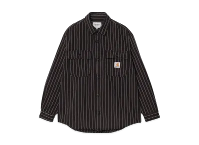 Carhartt WIP Hendry Shirt Jac "Seaton Stripe Black/Wax(Rinsed)"