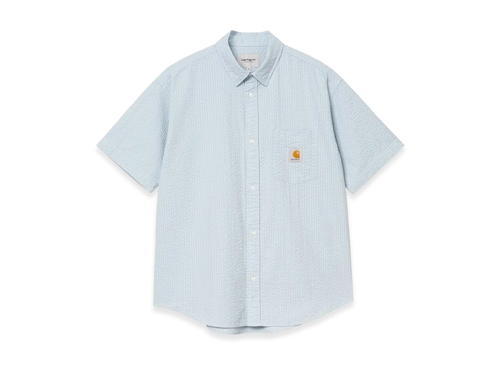 Carhartt WIP S/S Toland Shirt "Toland Stripe Blue Fog"