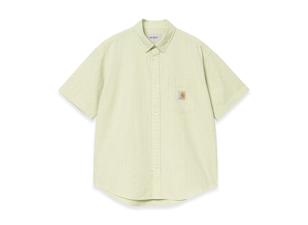 Carhartt WIP S/S Toland Shirt "Toland Stripe Pale Olive"