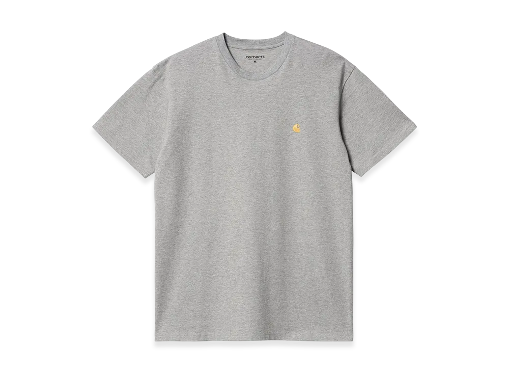 Carhartt WIP S/S Chase T Shirt "Grey Heather/Gold"