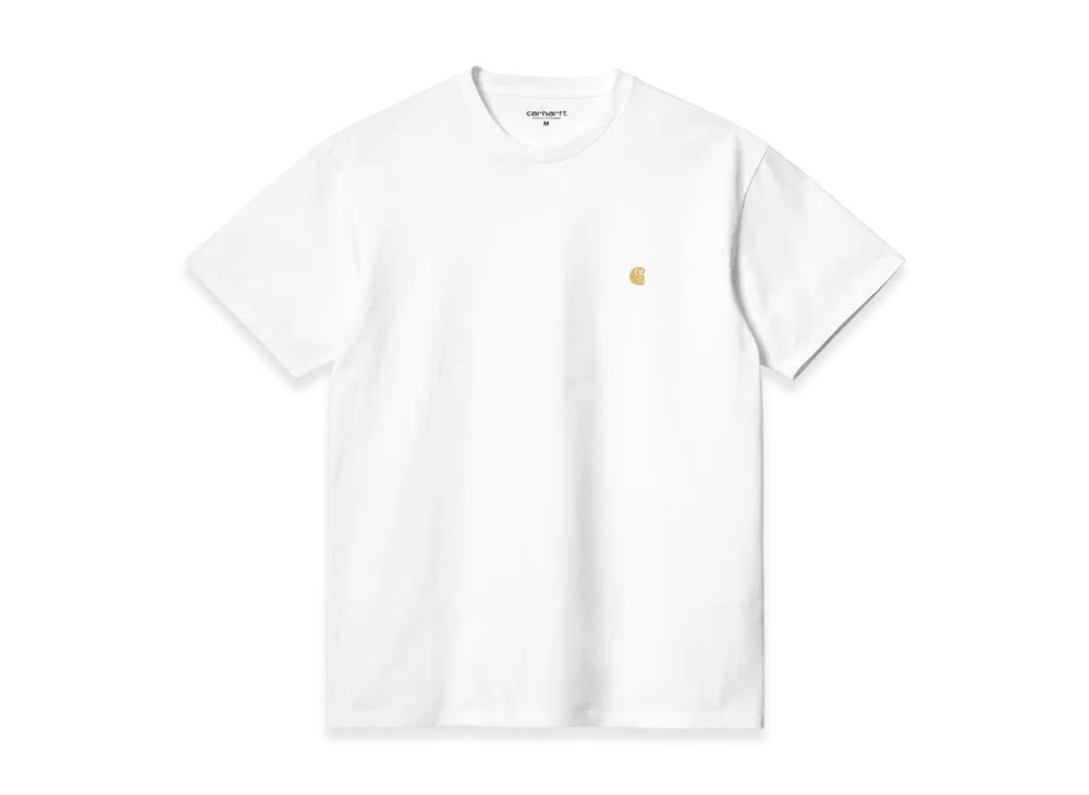 Carhartt WIP S/S Chase T Shirt "White/Gold"