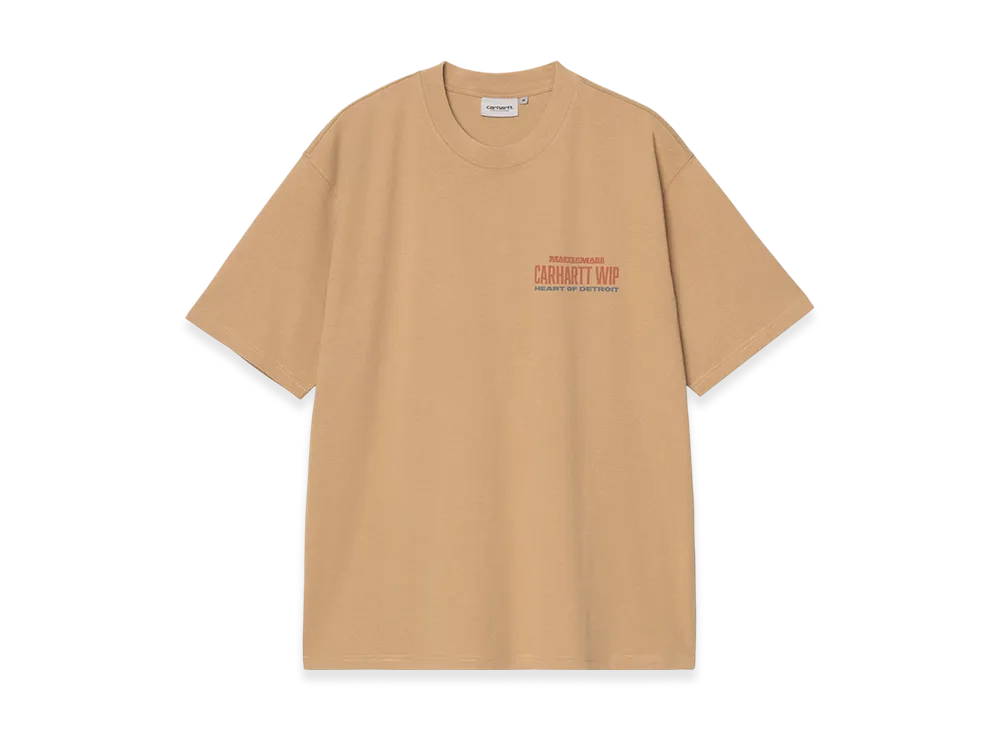 Carhartt WIP S/S Arcan T Shirt "Dusty H Brown heavy stone wash"