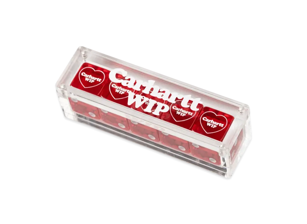 Carhartt WIP W' Heart Dice Set "Scarlet"