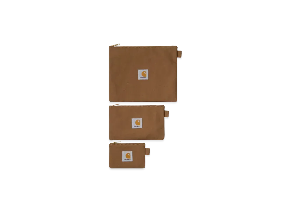 Carhartt WIP Canvas Pouch Set "Hamilton Brown"