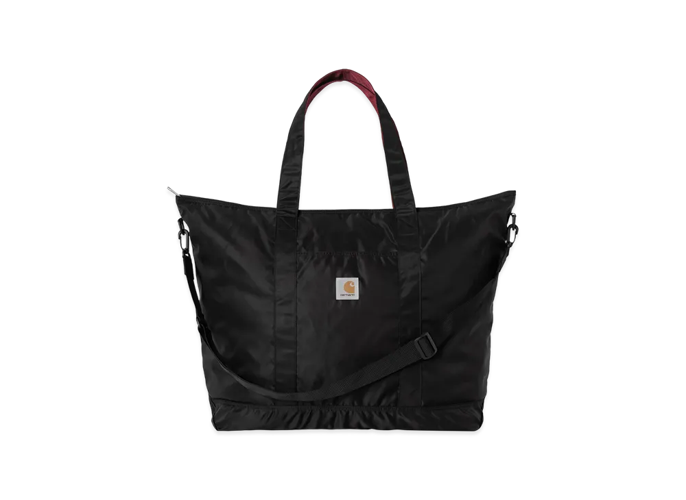 Carhartt WIP Alumni Tote Bag "Black/Scarlet"