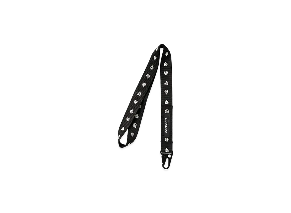 Carhartt WIP Drewe Keychain "Heart C Pinstripe Black/Natural"