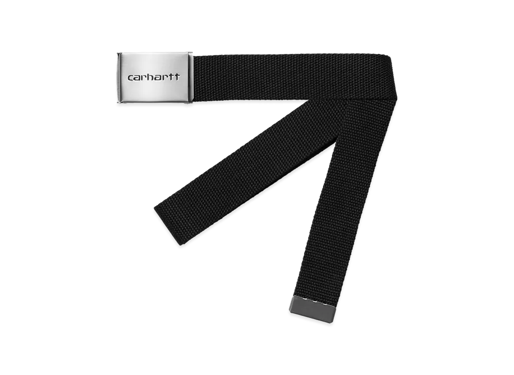 Carhartt WIP Clip Belt Chrome "Black"