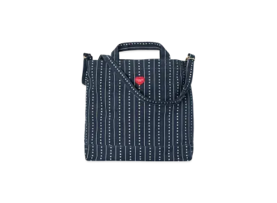 Carhartt WIP Drewe Tote Big "Heart C PinstripeInk/Natural"