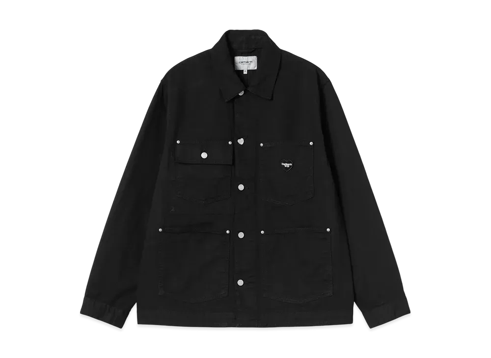 Carhartt WIP Drewe Chore Coat "Black(Rinsed)"