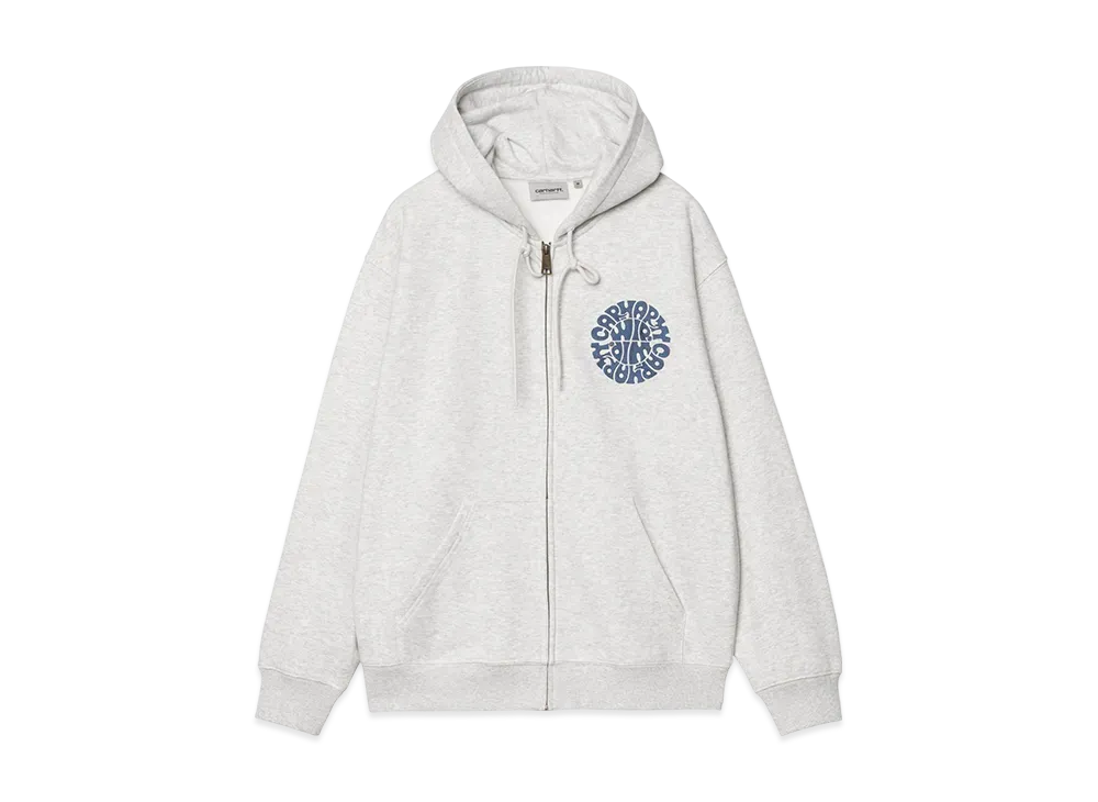 Carhartt WIP Hooded Jazzy Sweat Jacket "Ash Heather/Blue Iris"