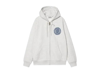 Carhartt WIP Hooded Jazzy Sweat Jacket "Ash Heather/Blue Iris"