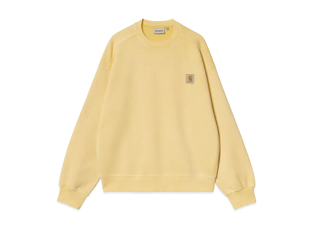 Carhartt WIP Nelson Sweatshirt "Air Yellow(Garment Dyed)"