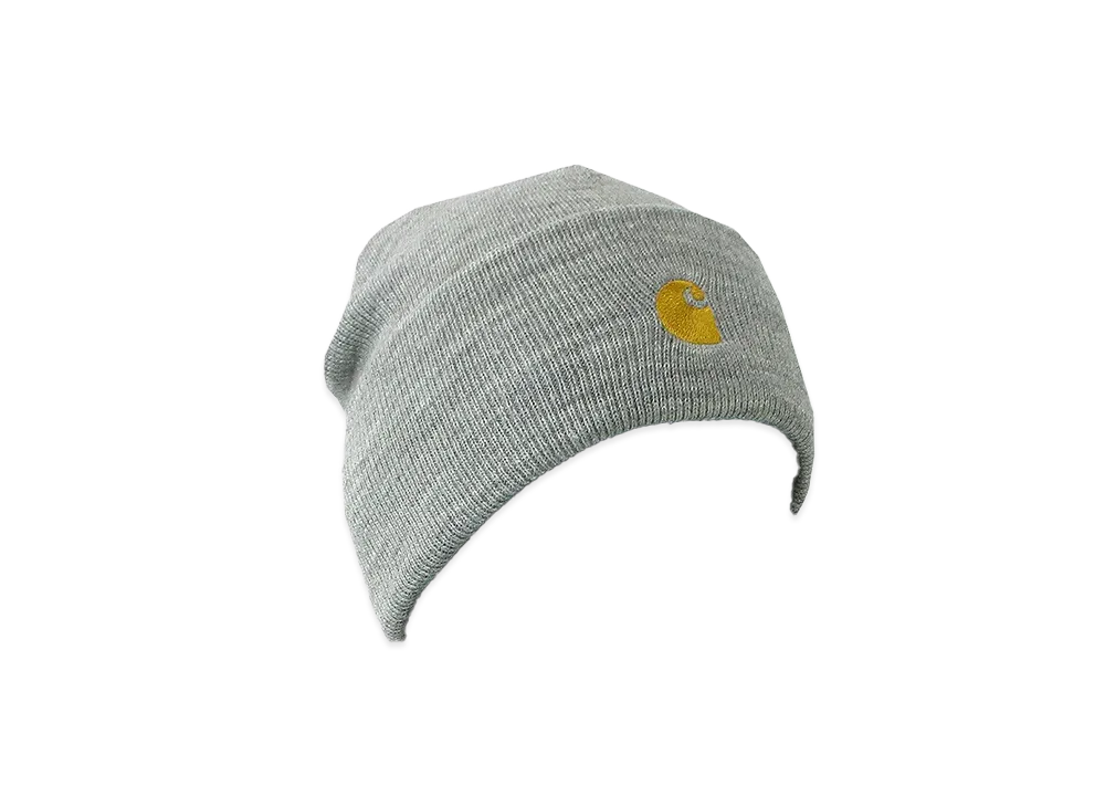Carhartt WIP Chase Beanie "Grey Heather/Gold"