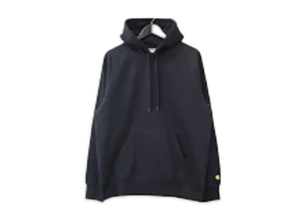 Carhartt WIP Chase Logo Sweat Hoodie "Dark Navy/Gold"