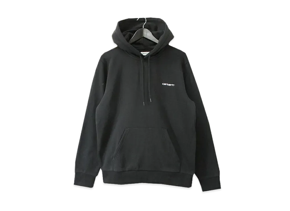 Carhartt WIP Hooded Script Embroidery Sweat "Black/White"