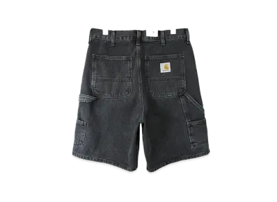 Carhartt WIP Double Knee Short Smith Denim "Black Stone Washe"
