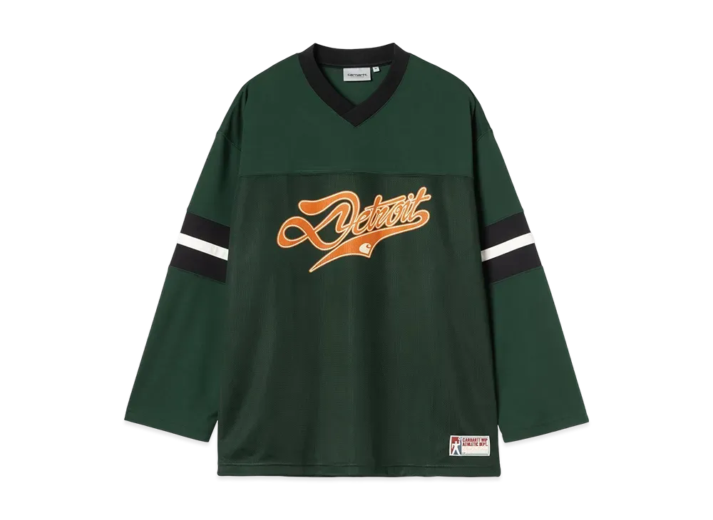 Carhartt WIP L/S Detroit Mesh T-Shirt "Conifer/Black/Wax"